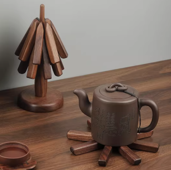 Tree Design Solid Wood Insulation Pad | 隔热垫