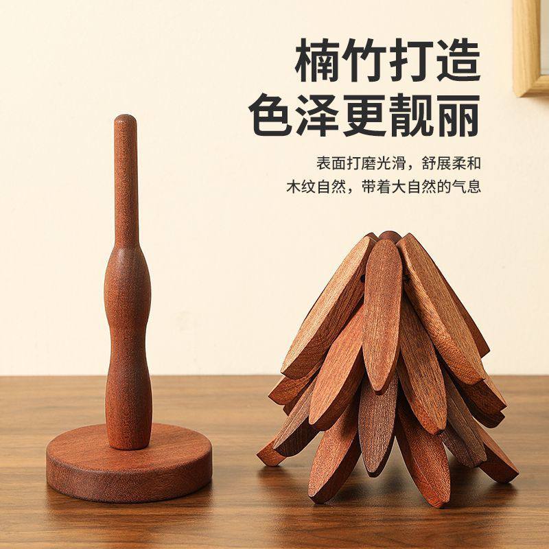 Tree Design Solid Wood Insulation Pad | 隔热垫 - Image 6