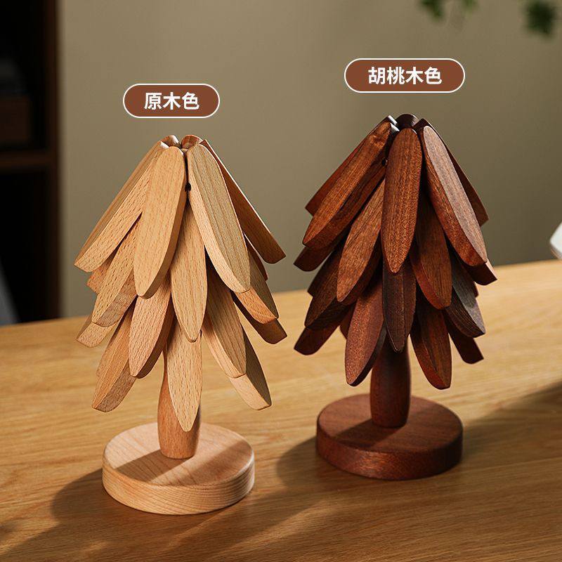 Tree Design Solid Wood Insulation Pad | 隔热垫 - Image 8