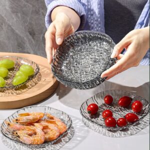 Crystal Glass Plate Set