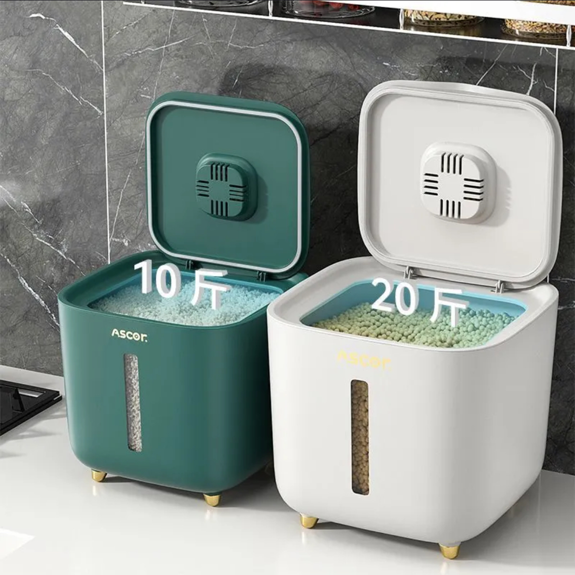 Large Capacity Rice Storage Bucket | 高颜值米桶 - Image 3