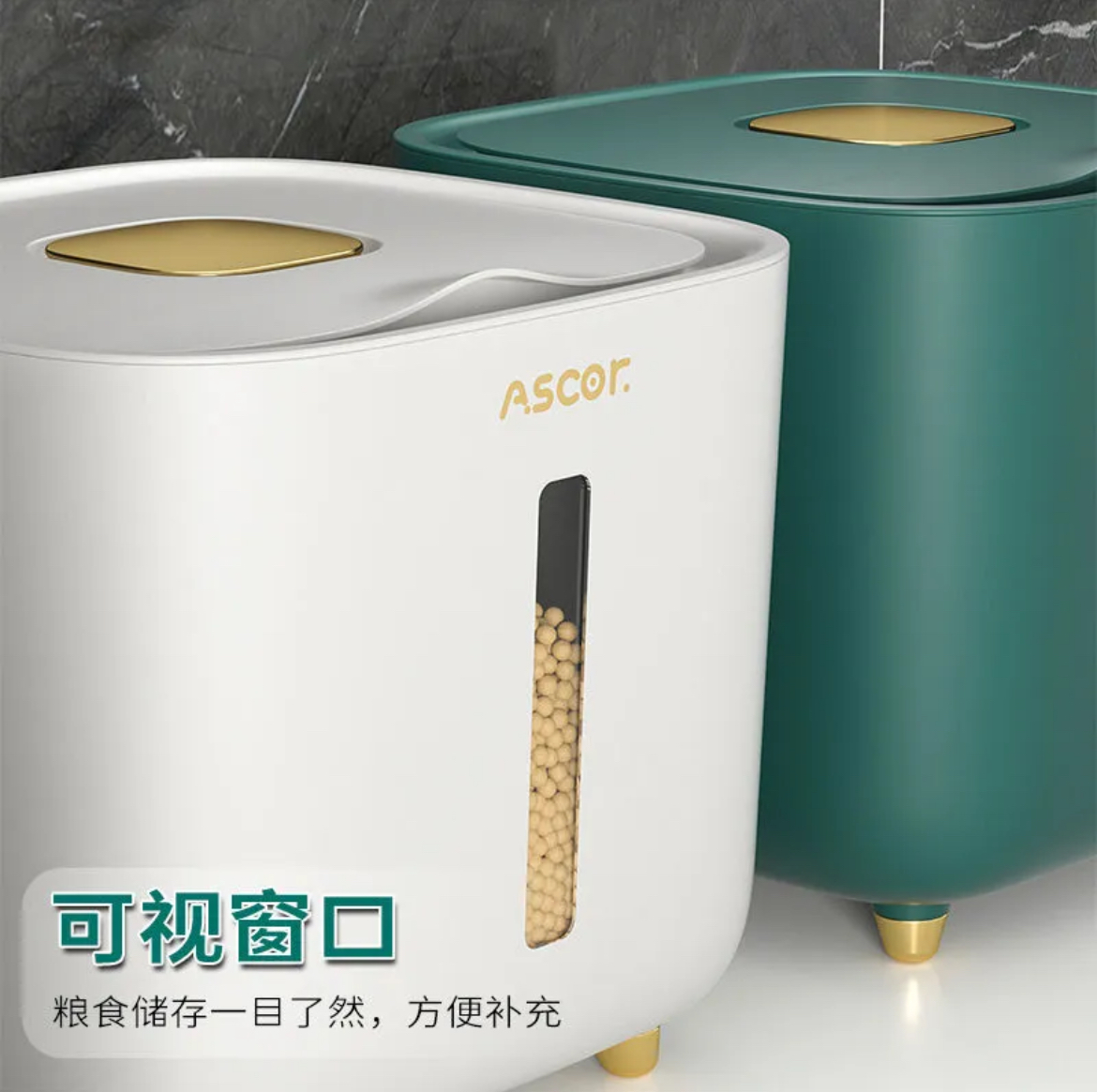 Large Capacity Rice Storage Bucket | 高颜值米桶 - Image 5