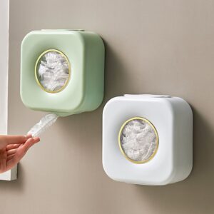 Wall-Mounted Food Wrap Cover Dispenser [Free 100pcs Plastic Wrap]