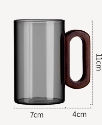 木把玻璃水杯 | Wooden Handle Glass Cup - Image 5