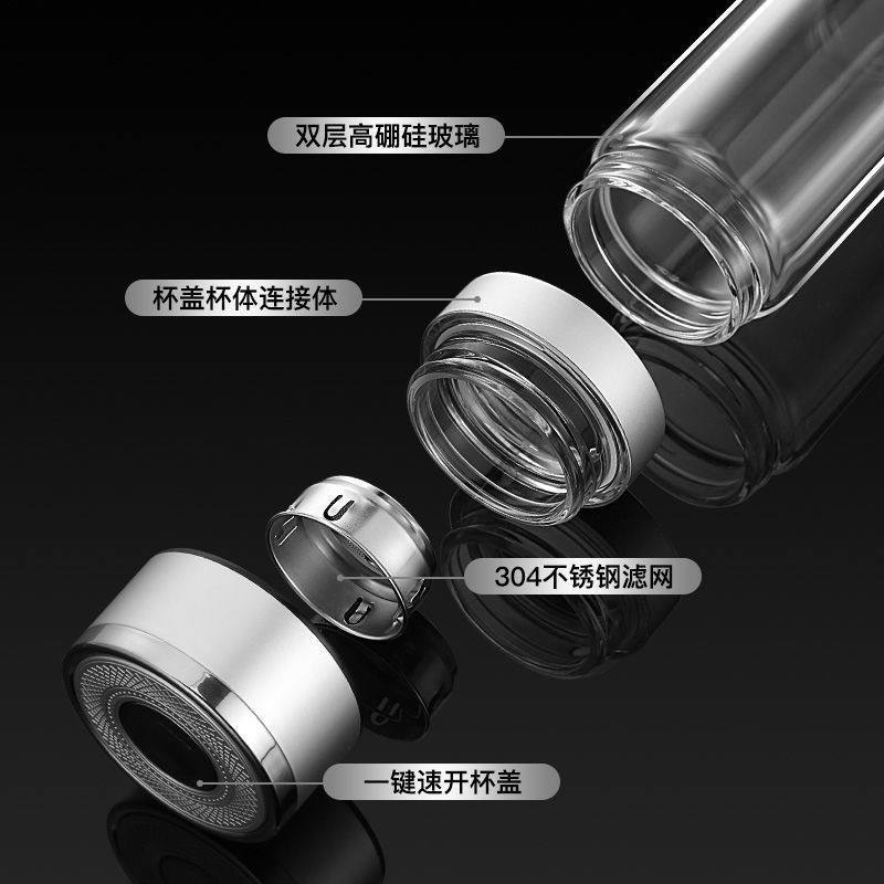 One-Touch Tea Bottle 一键开盖车载泡茶杯 - Image 5