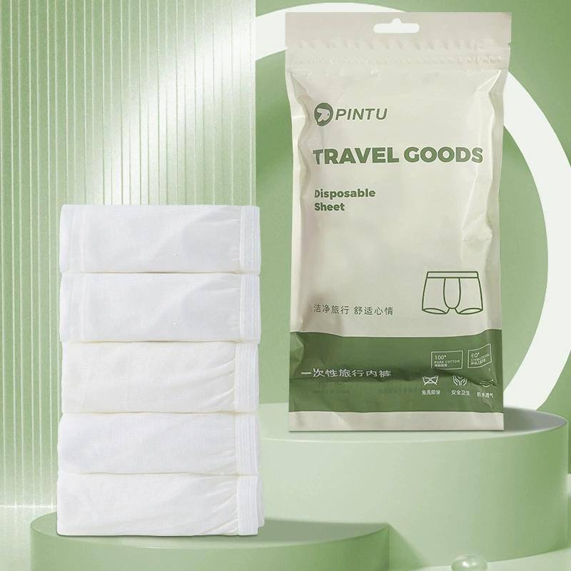 男士一次性四角内裤 | Disposable Men Underwear 4 Pcs - Image 2